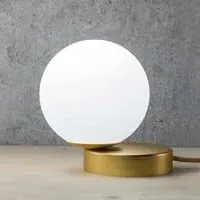 Table Lamp with Asymmetrical Design - Satin Gold