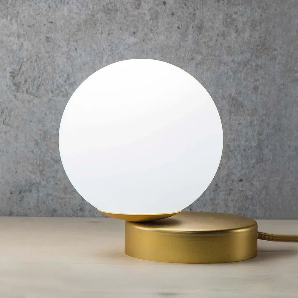 Table Lamp with Asymmetrical Design - White