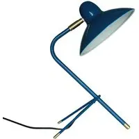 Table Lamp with Swivel Head - Blue, Steel