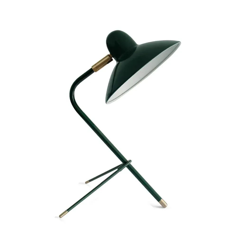 Table Lamp with Swivel Head - Green, Steel