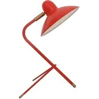 Table Lamp with Swivel Head - Scarlet, Steel