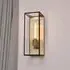 Tall Box Wall Light - Brushed Bronze, Glass