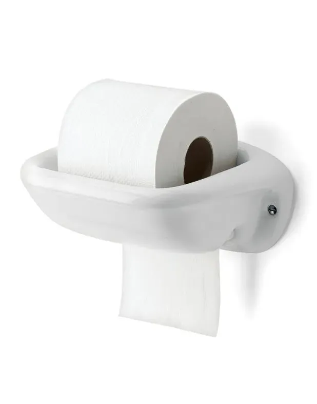 Toilet Roll Holder - White, Porcelain image