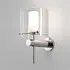 Torch Design Wall Light IP44 - Chrome, Glass