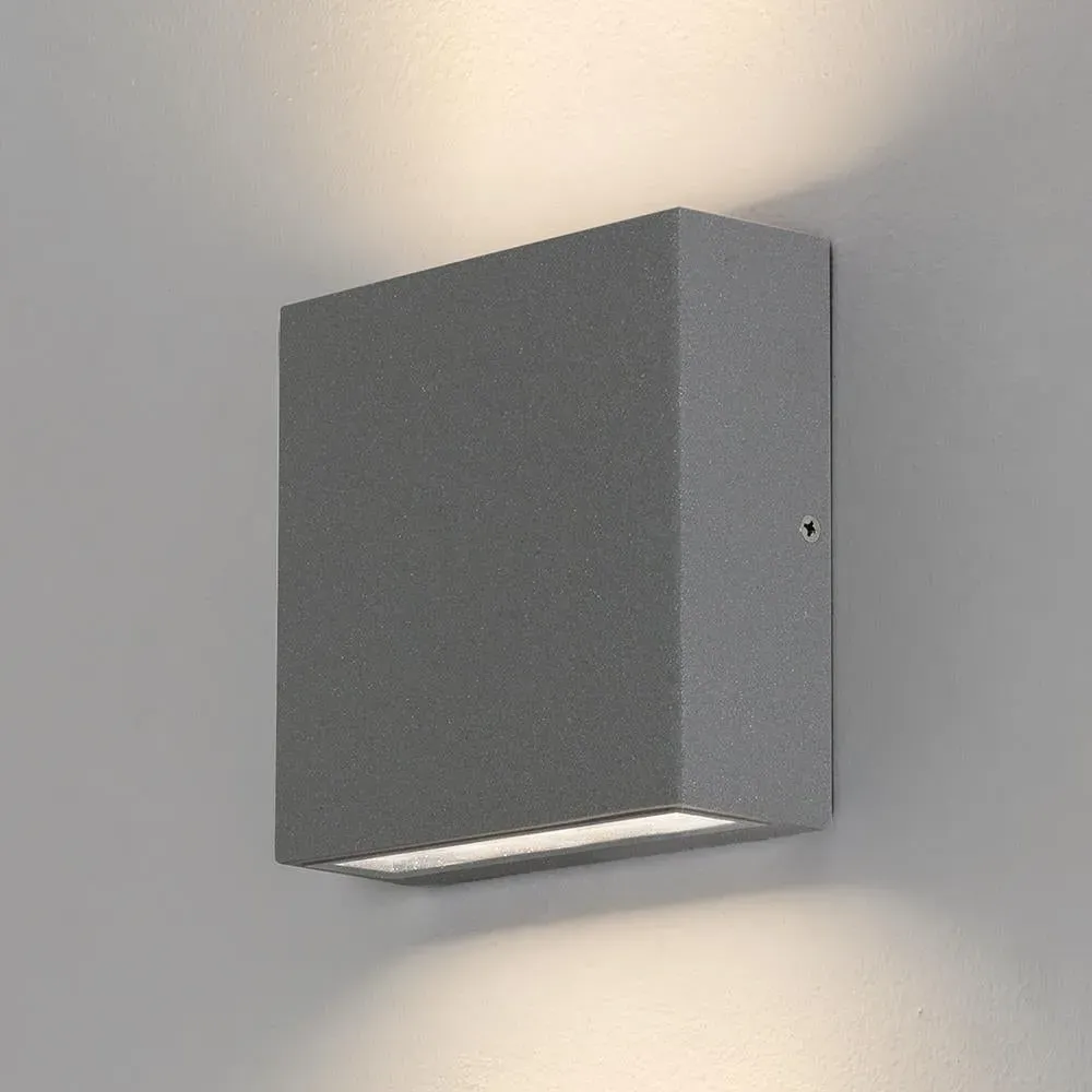 Twin Wall Light with IP54 Rating - Black