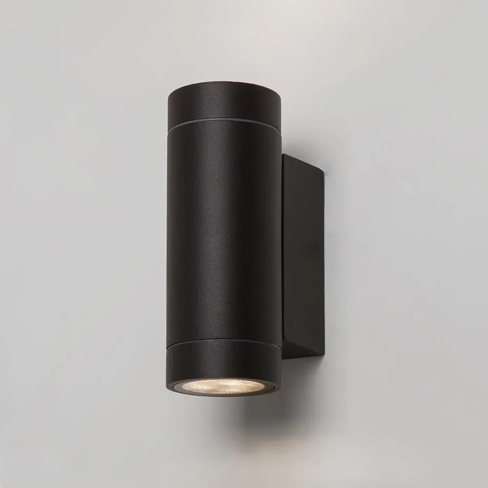 Twin Wall Light with LED - Black