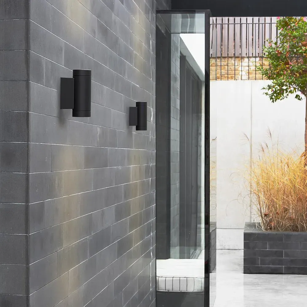 Twin Wall Light with LED - Grey