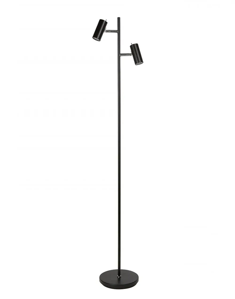 Two-Head Floor Lamp LED - Matt Black