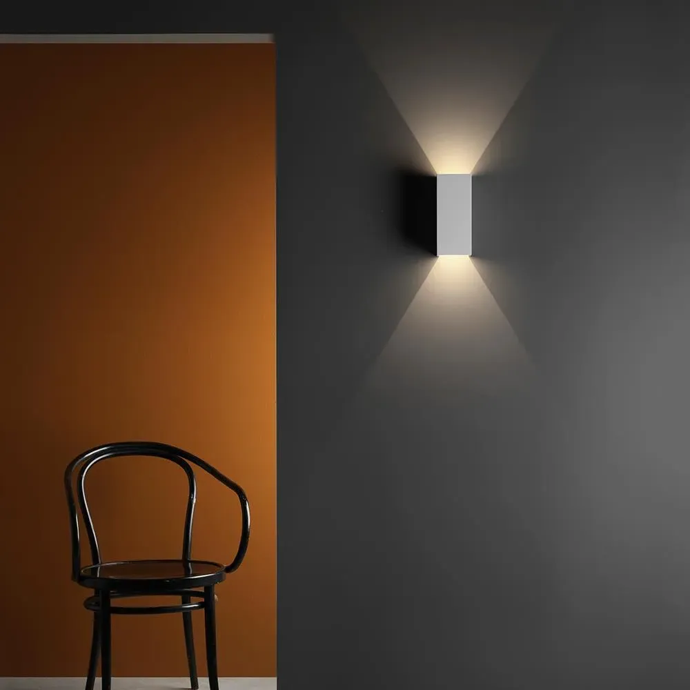 Up & Down Wall Light - White, Plaster