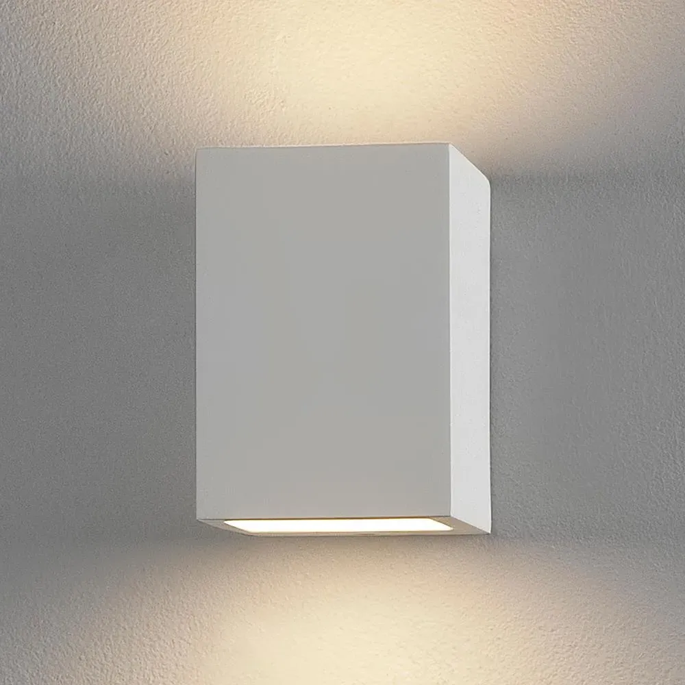 Up Down Wall Light - White, Plaster image
