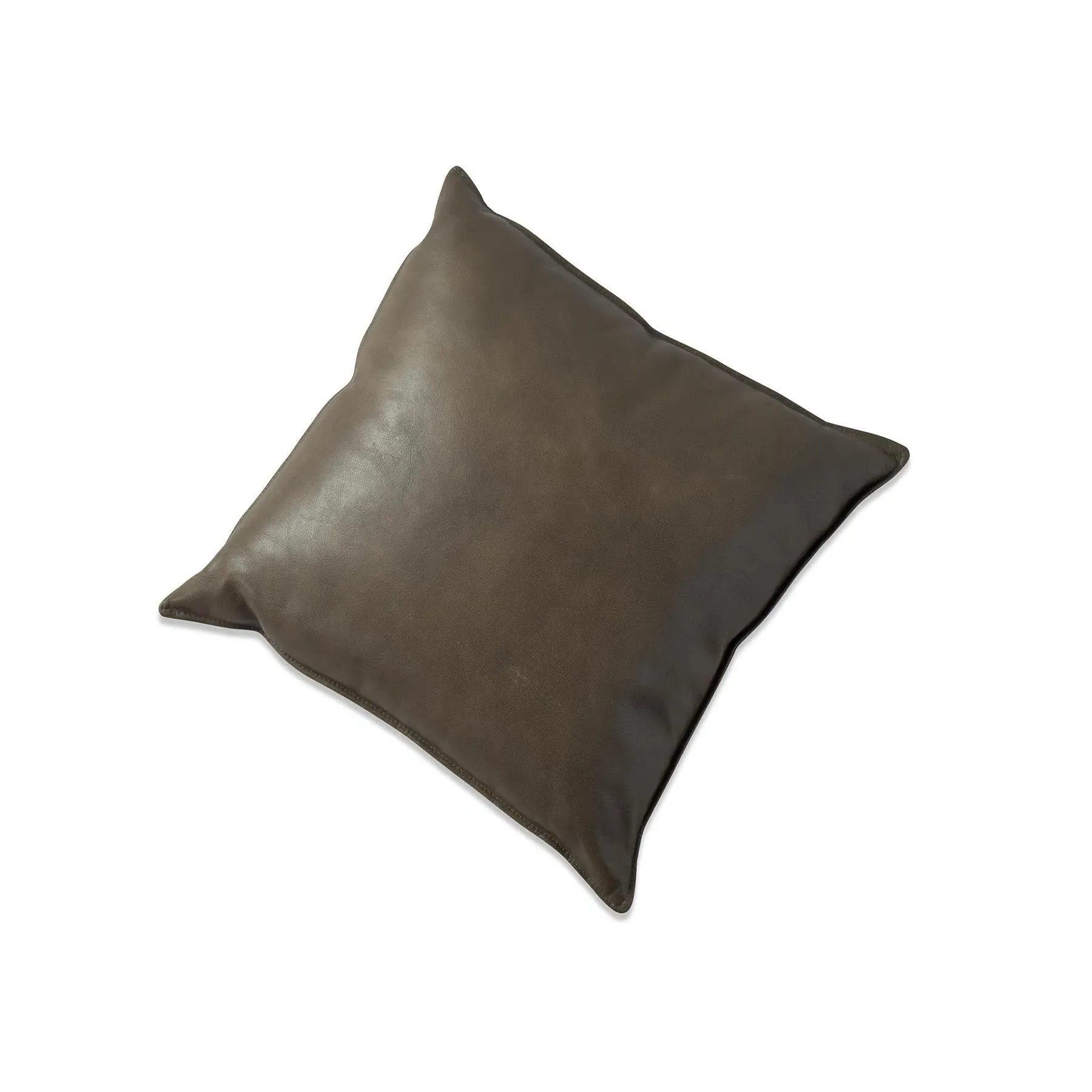 Vasa Pillow with Stitching - Olive, Leather