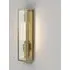 Wall Light with Clear Glass - Black, Metal