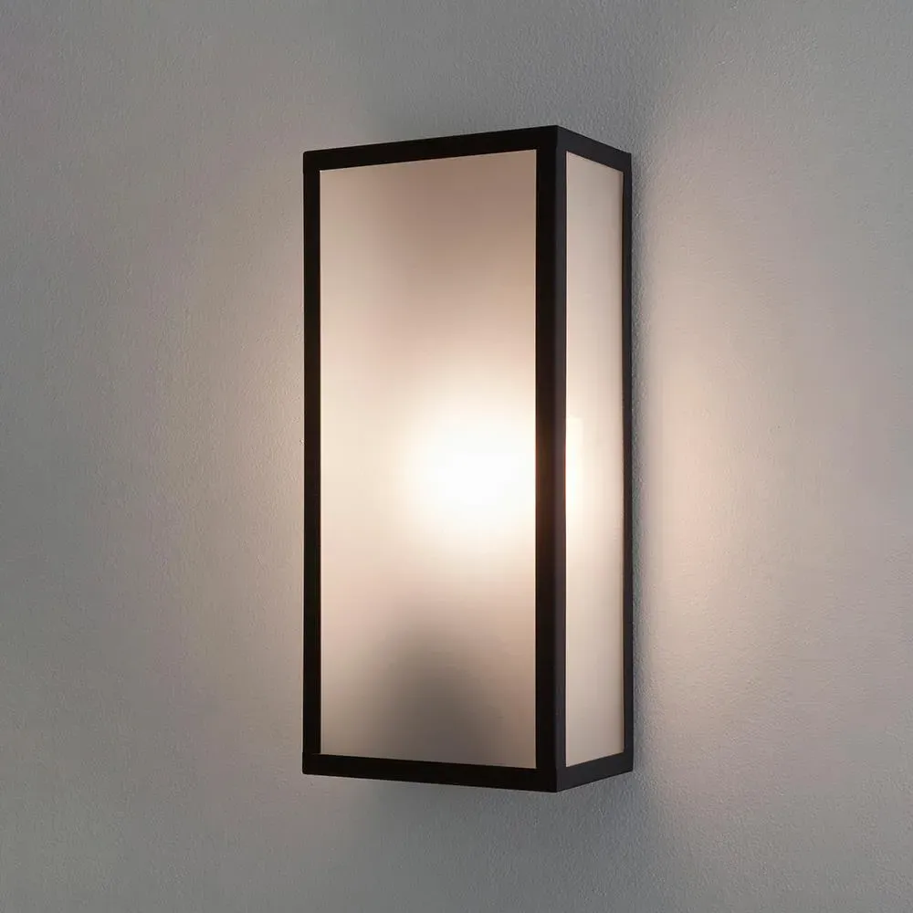 Wall Light with Clear Glass - Black, Steel