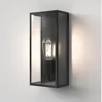 Wall Light with Clear Glass - Black, Steel
