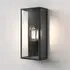 Wall Light with Clear Glass - Black, Steel