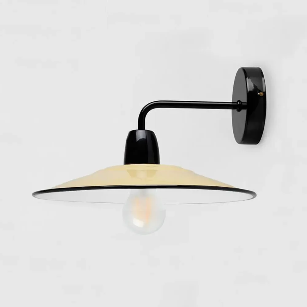 Wall Light with Enamel Finish - Caramel, Metal