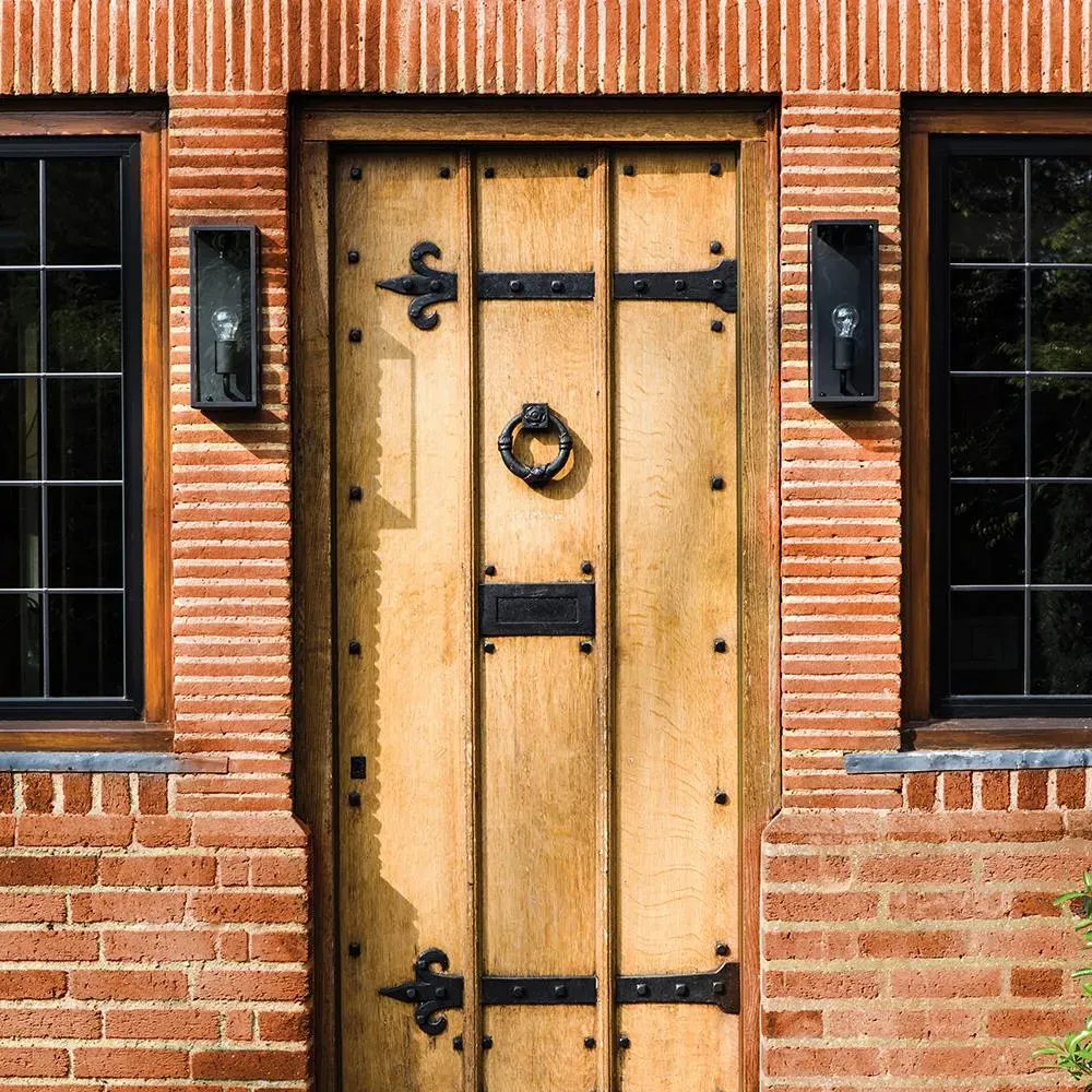 Wall Light with Frosted Glass - Bronze, Steel