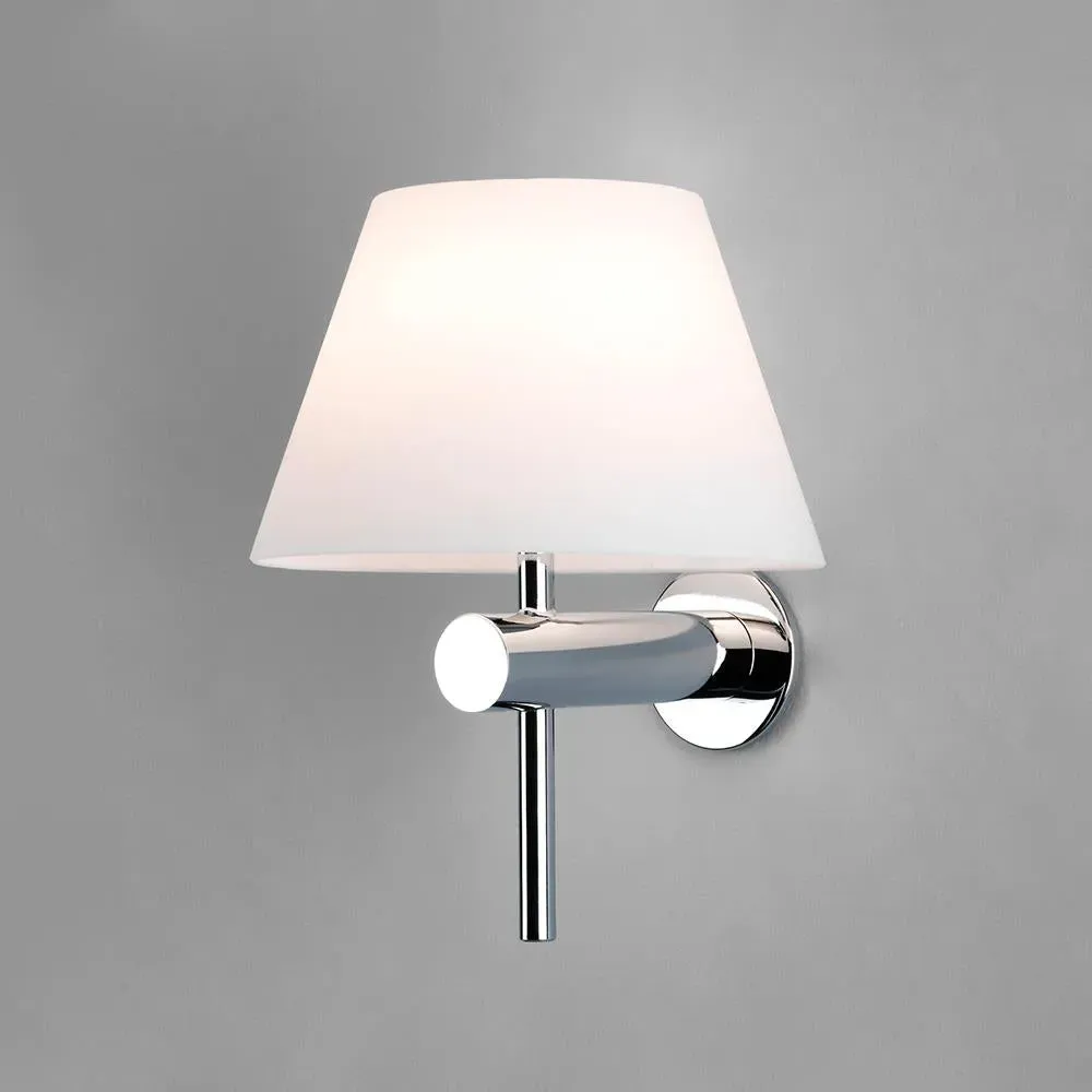 Wall Light with Glass Shade - Black, Steel