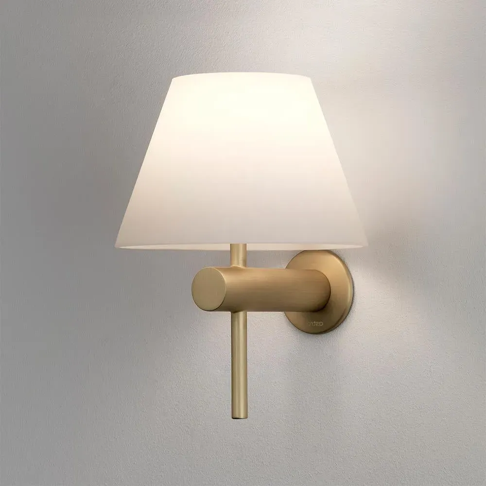 Wall Light with Glass Shade - Gold, Steel