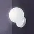 Wall Light with Glass Shade - White, Metal