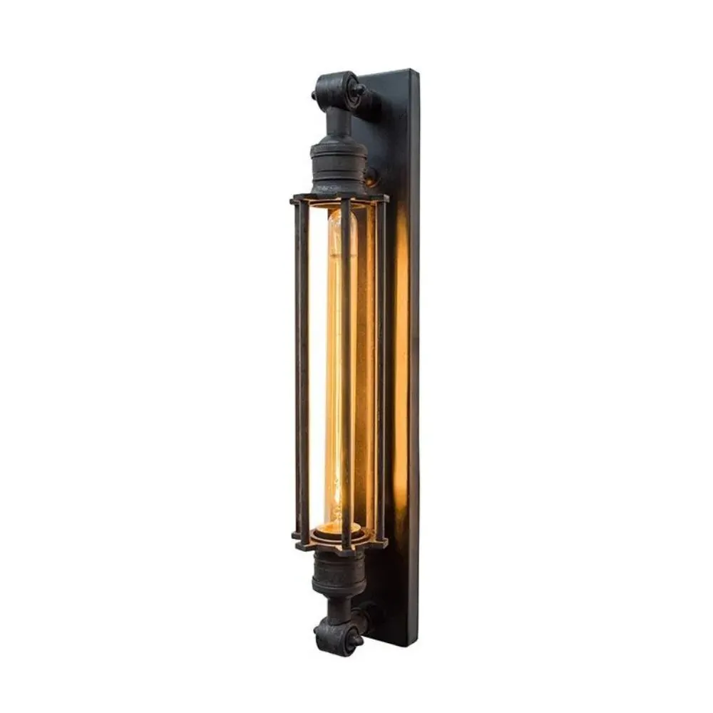 Wall Light with Industrial Design - Brass