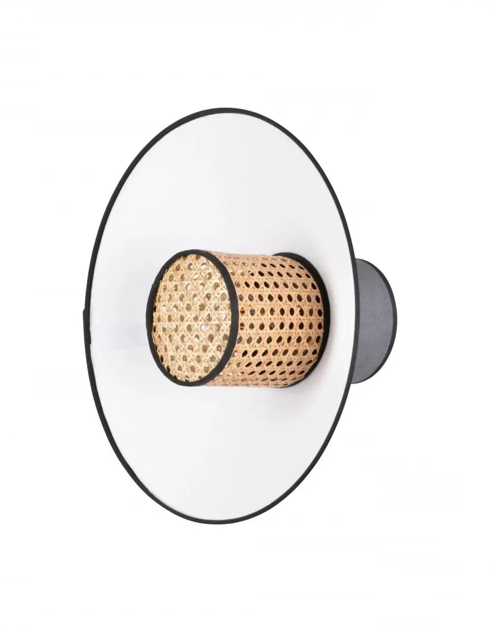 Wall Light with Stacked Shades - White, Linen