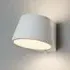 Wall Light with Toggle Switch - White, Plaster