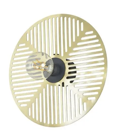 Waterlily Wall Light - Black, Metal