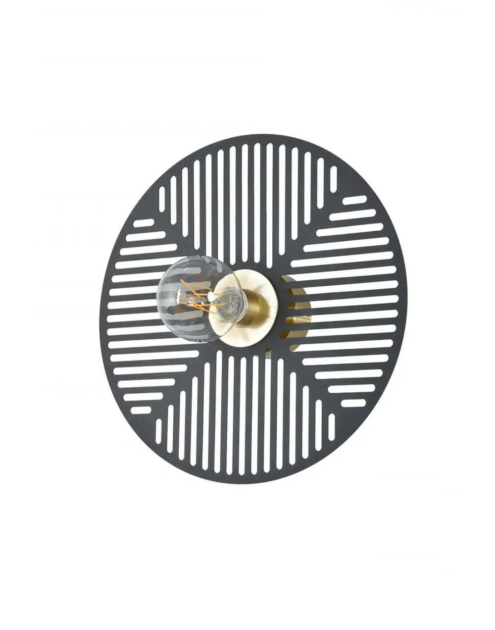 Waterlily Wall Light - Black, Metal image