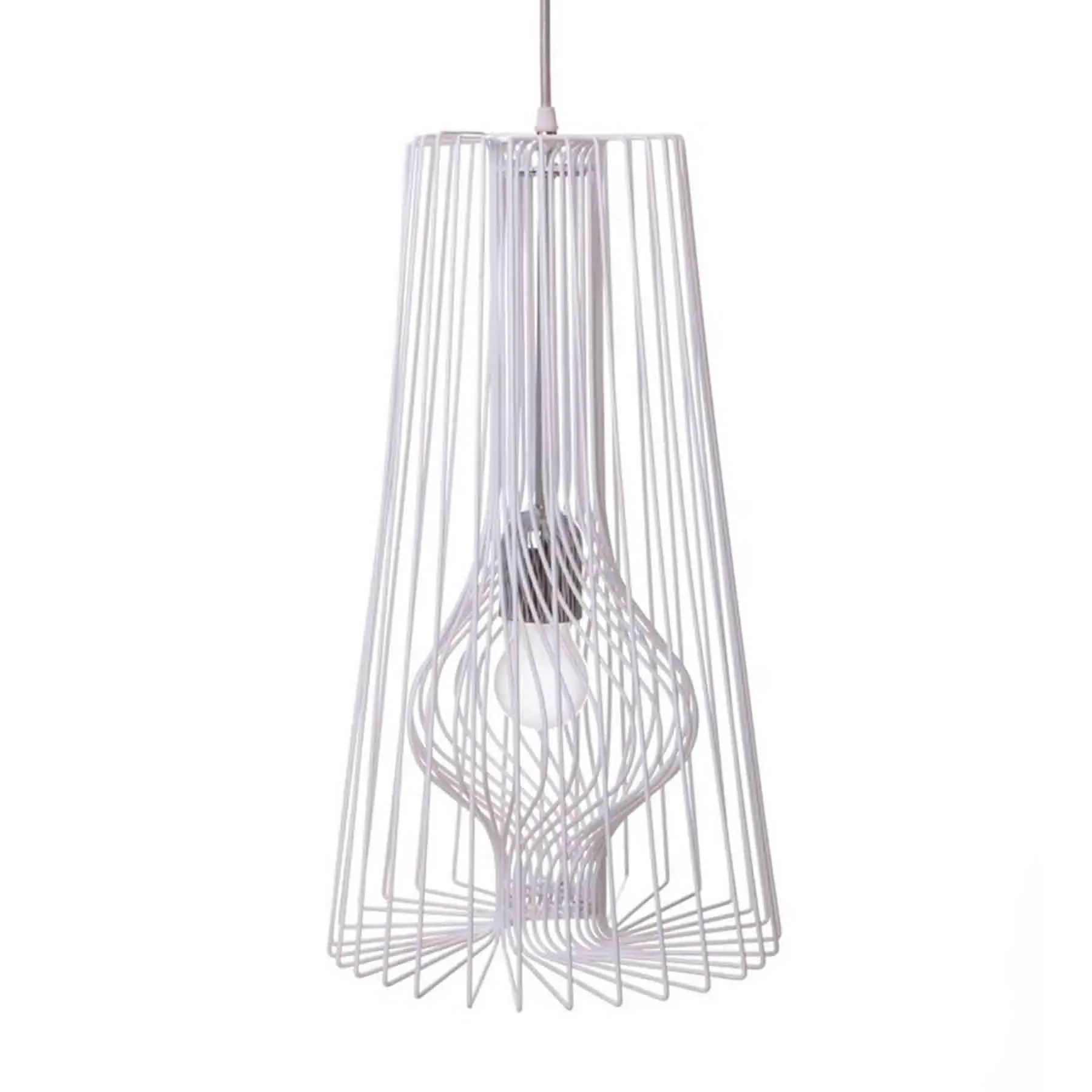 Wire Pendant Light - White image