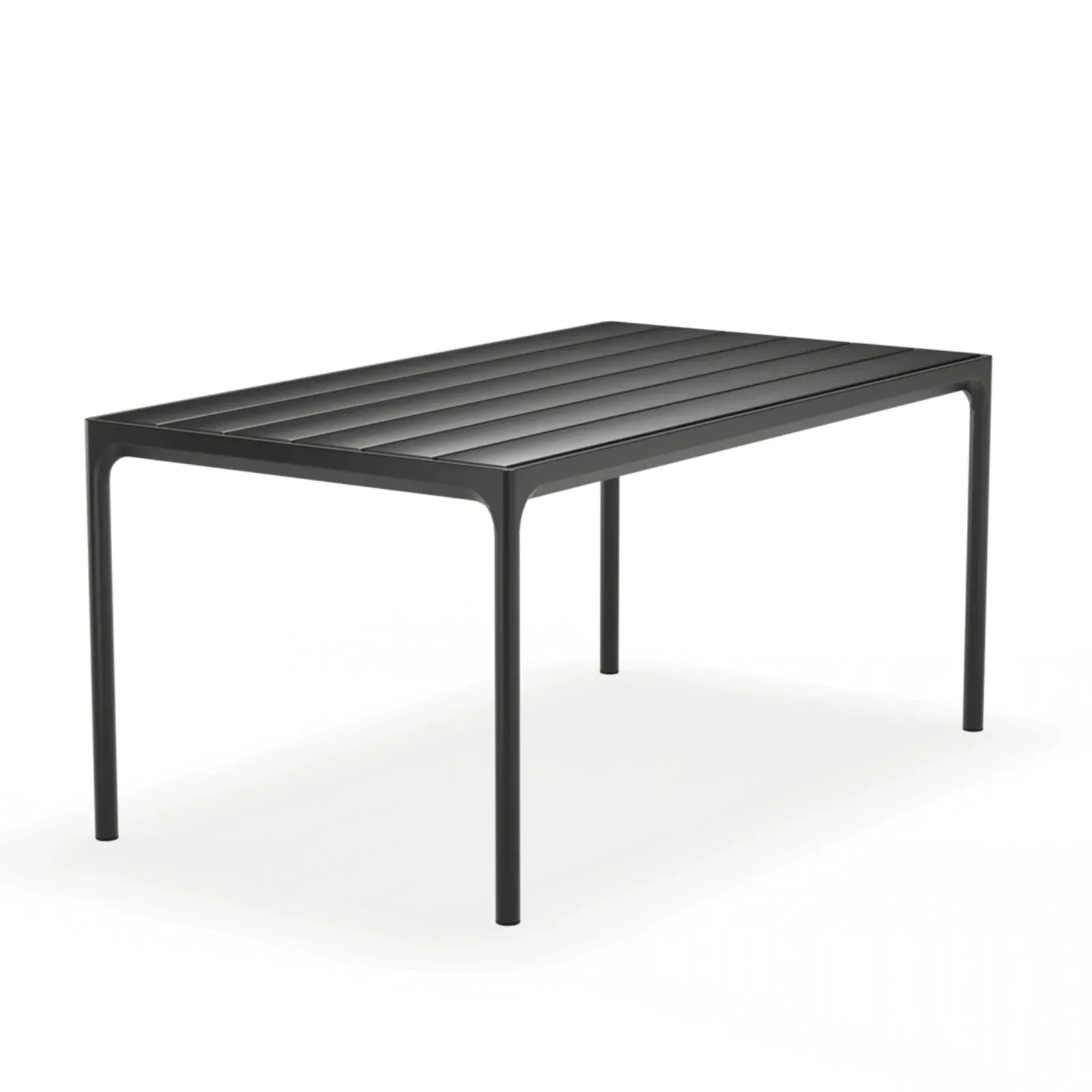 Large Outdoor Dining Table - Black, Bamboo