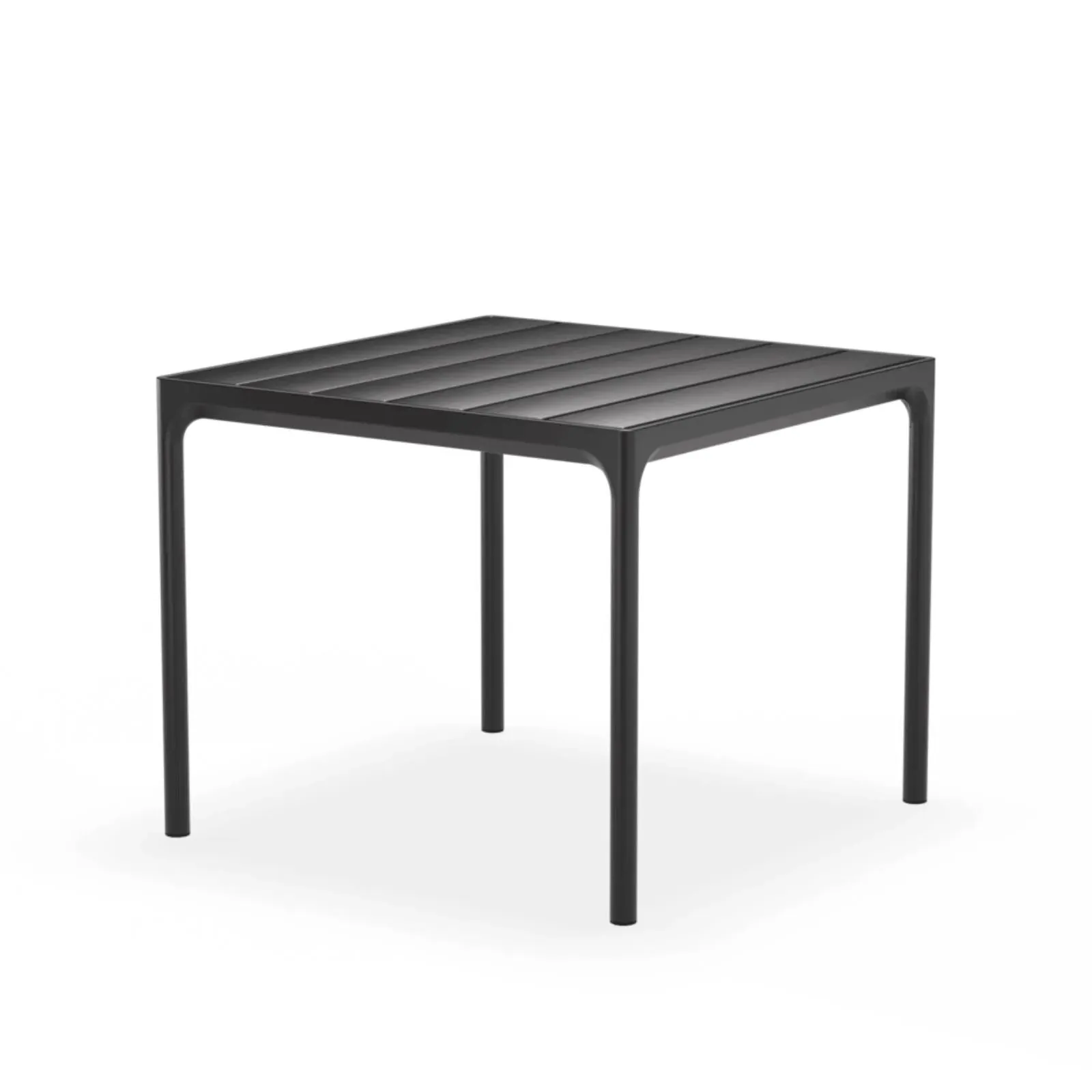 Square Outdoor Dining Table - Black, Bamboo