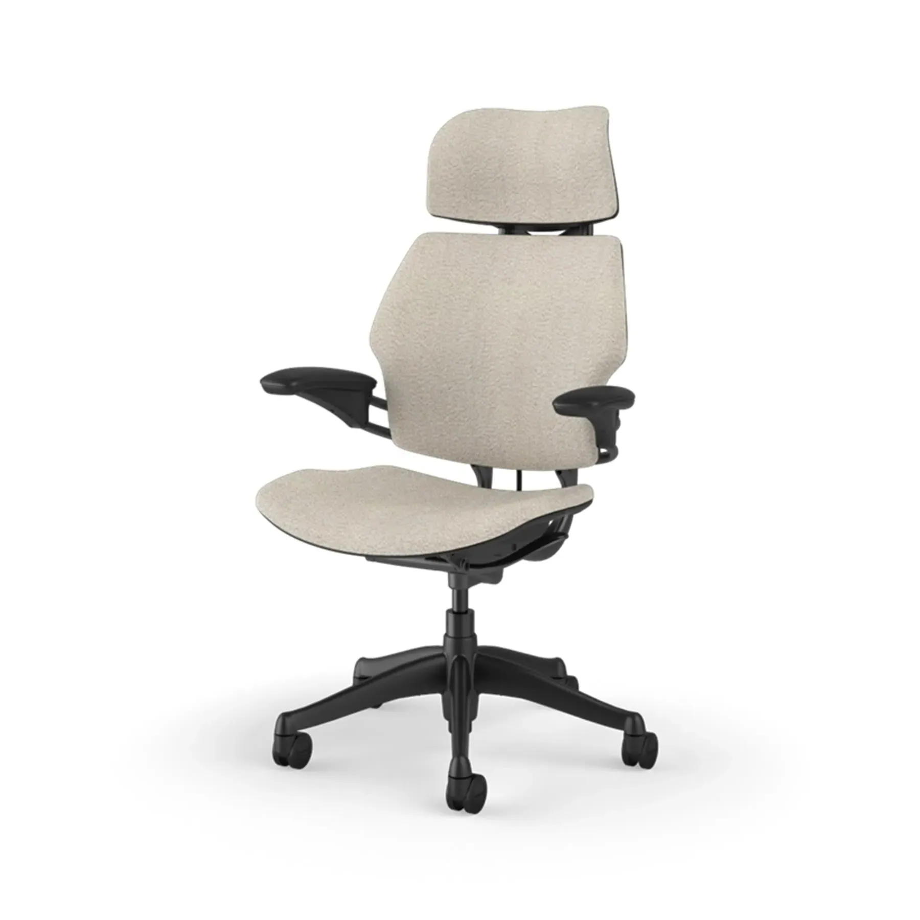 Office Chair with Headrest - Graphite, Boucle image