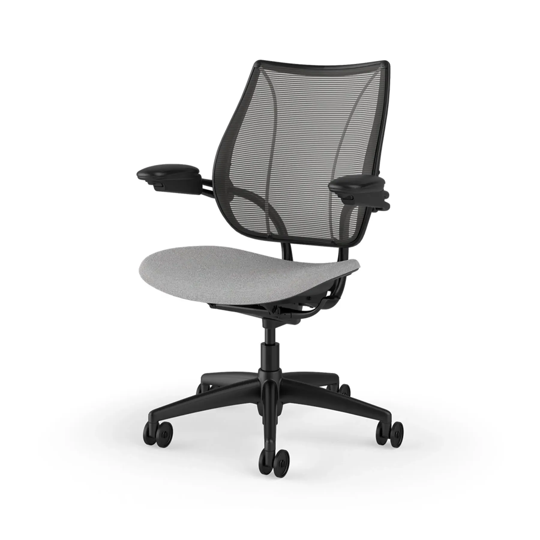 Task Chair with Mesh Back - Black, Fabric image