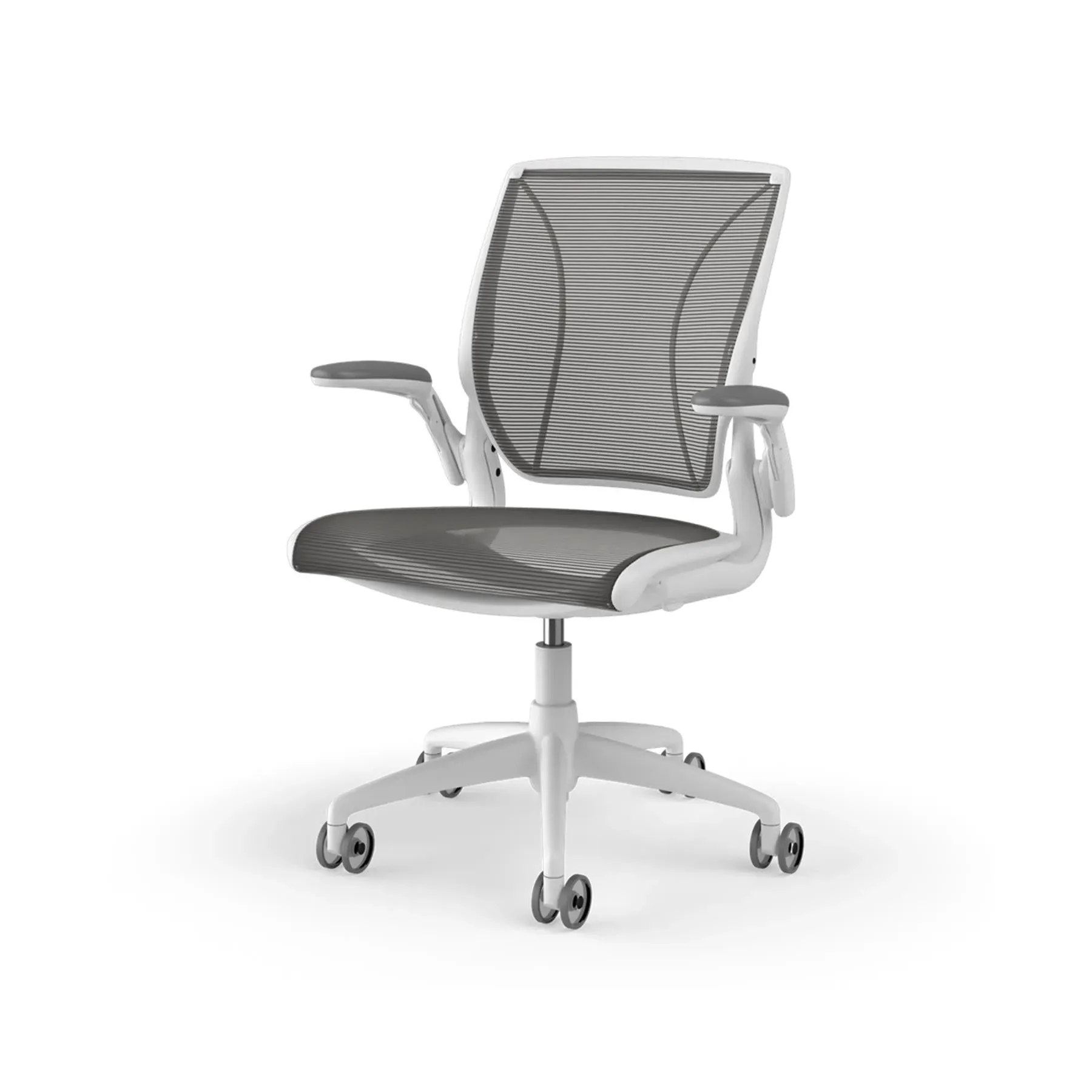 Task Chair with Mesh Back - White, Black Mesh image