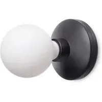 Bee Wall Light with Battery - Black, Frosted