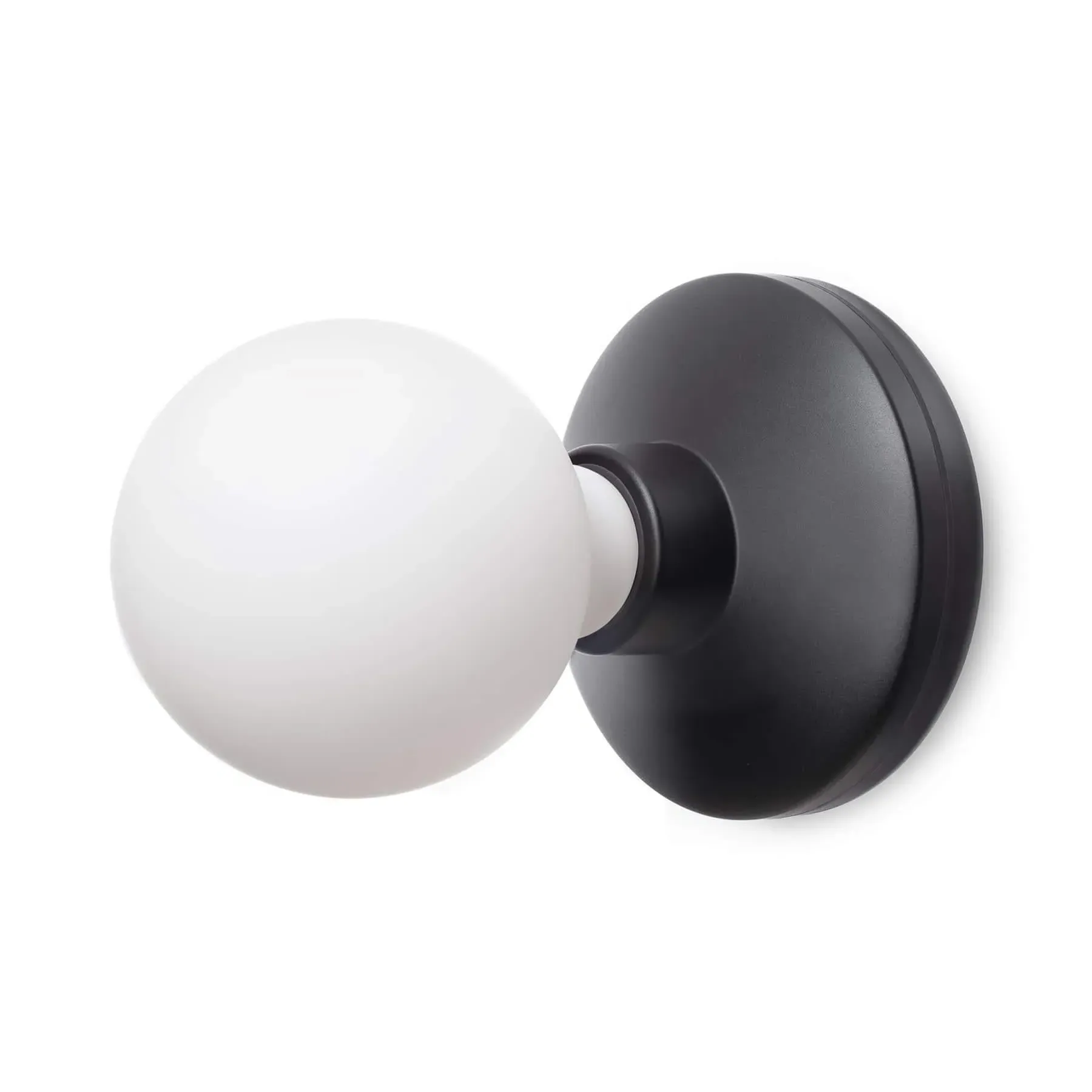 Bee Wall Light with Battery - Black, Frosted