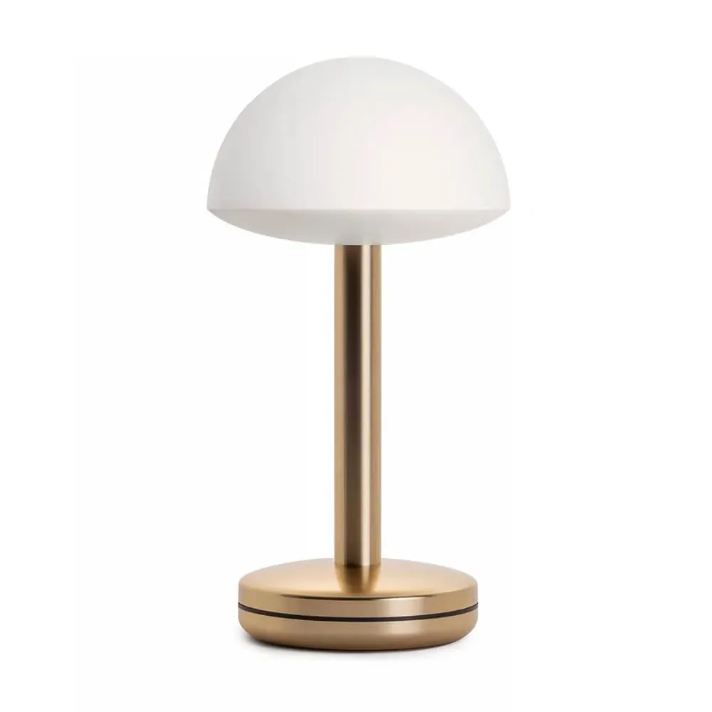 Portable Rechargeable Table Lamp - Gold, Aluminium