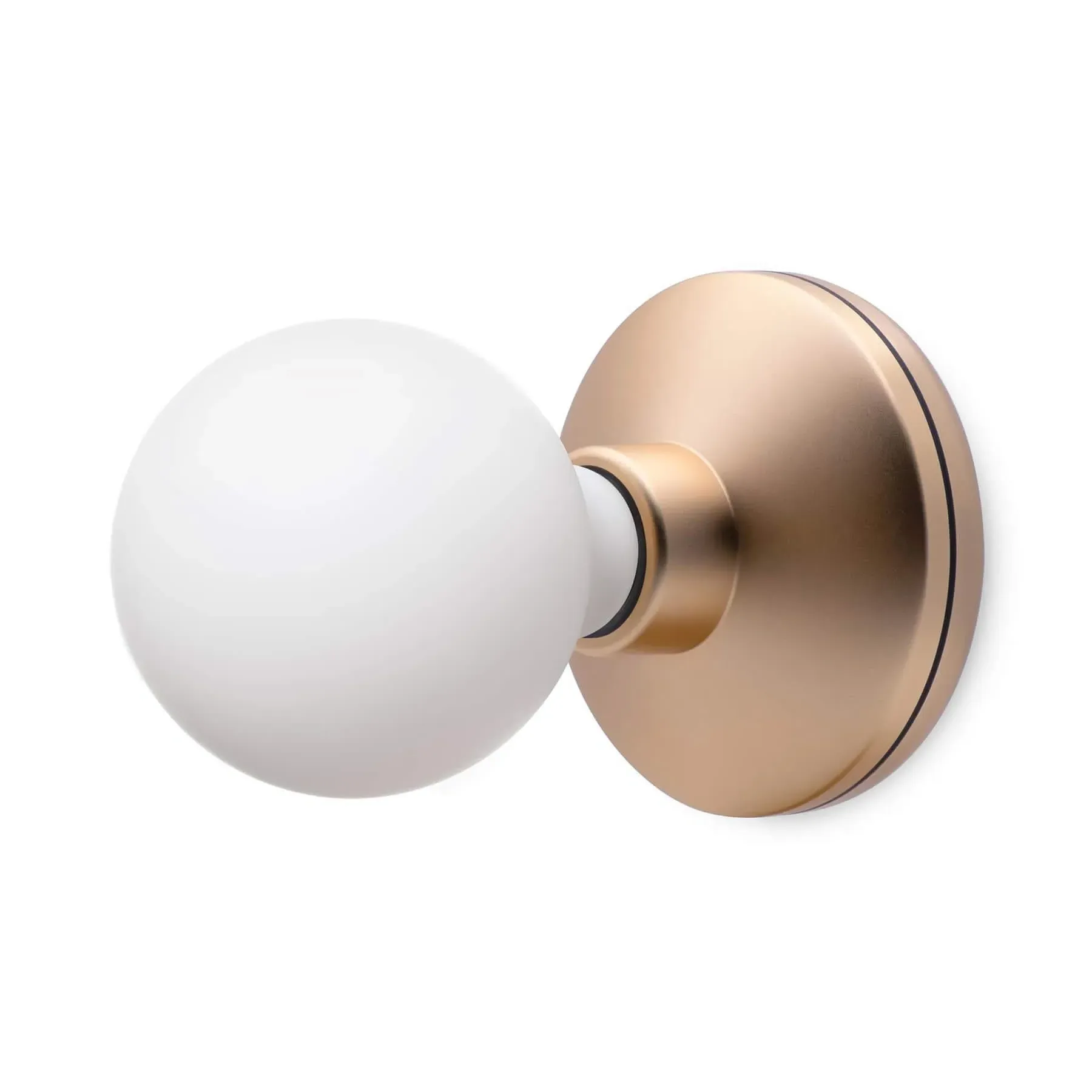 Wall Light with Battery - Black, Smoked Glass