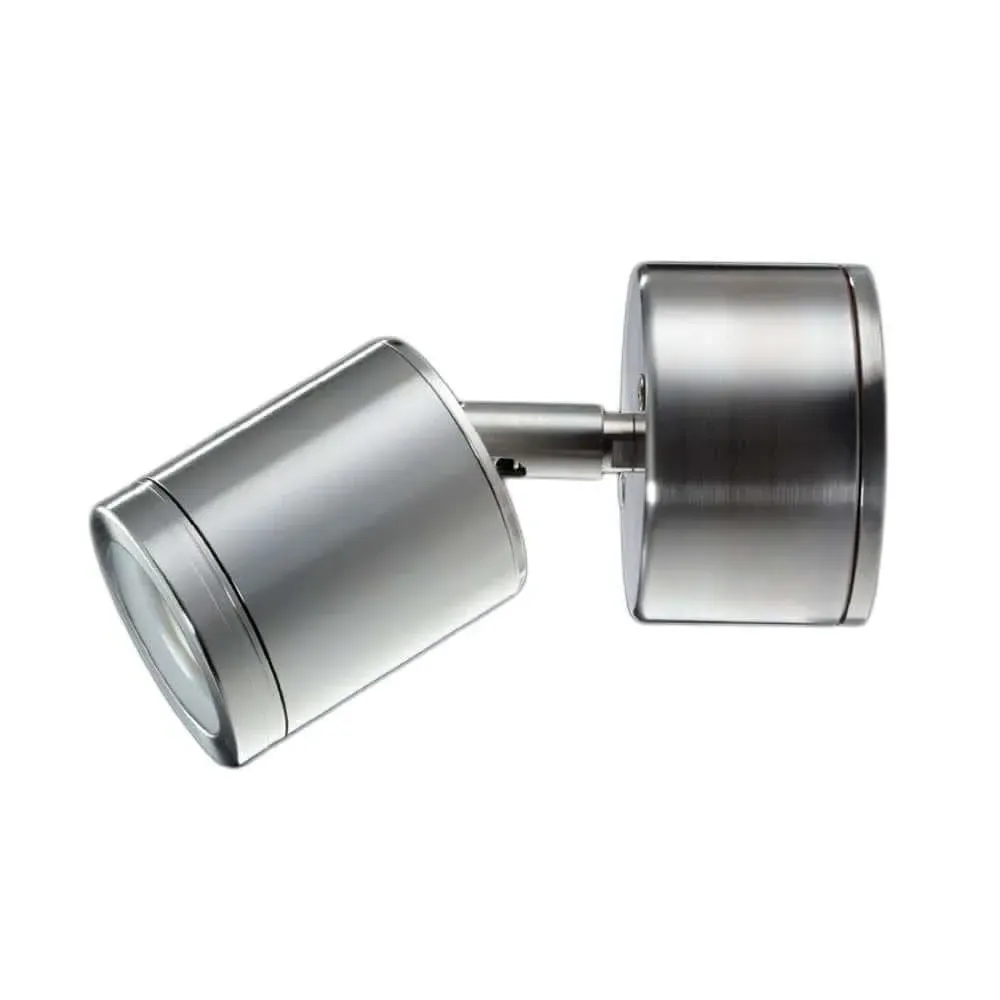 Retro Wall Spotlight - Stainless Steel image