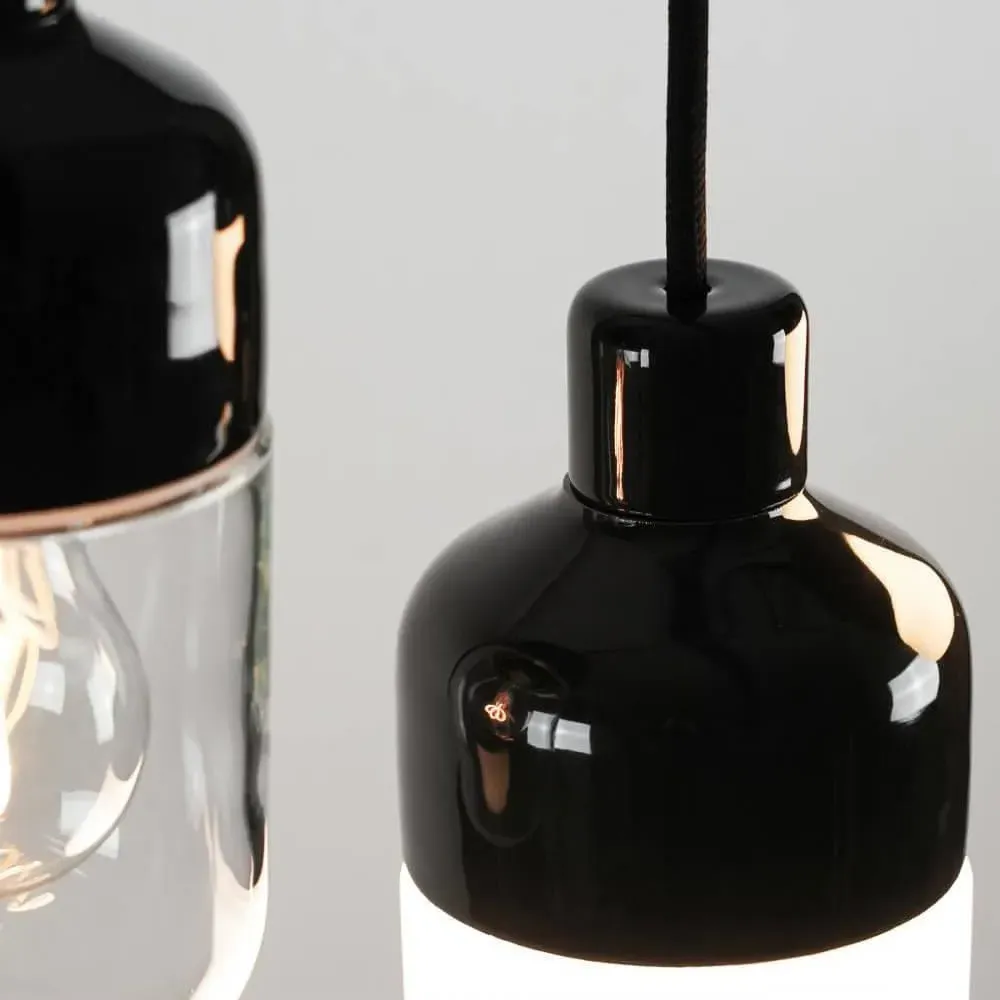 Bathroom Pendant Light - White, Porcelain