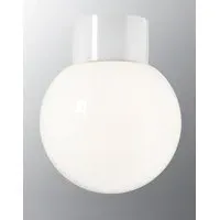 Classic Small Globe Wall Light - White, Ceramic