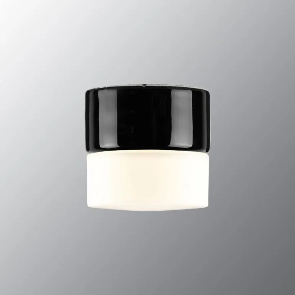 Opus 100 Cylindrical Wall Ceiling Light - White, G9