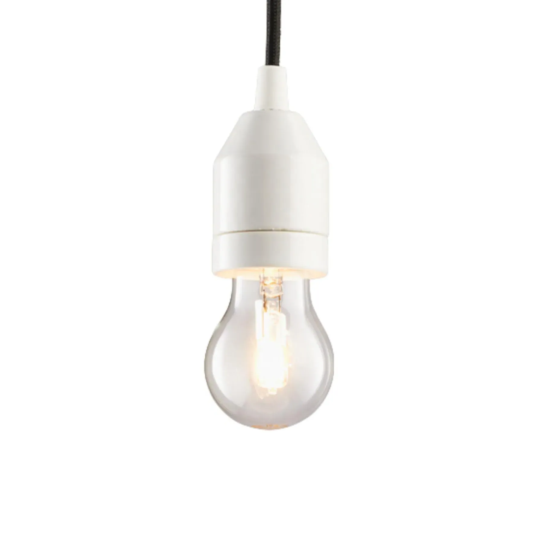 Pendant Light with Ceramic Holder - White