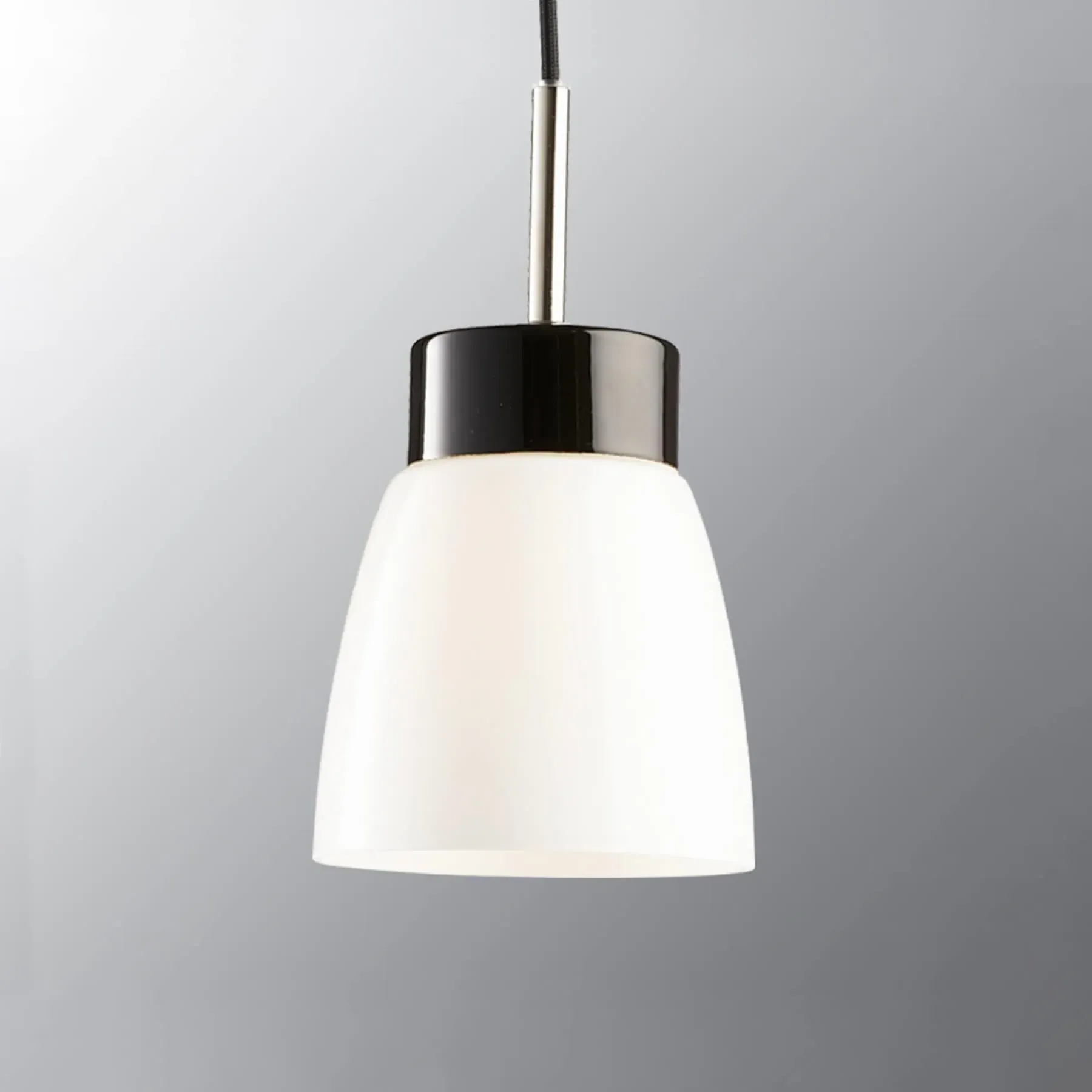 Pendant Light with Opal Shade - White, Glass