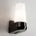 Single Wall Light with Opal Glass - Black, Ceramic