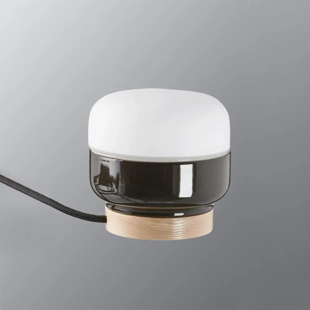 Small Table Lamp - Black, Porcelain image