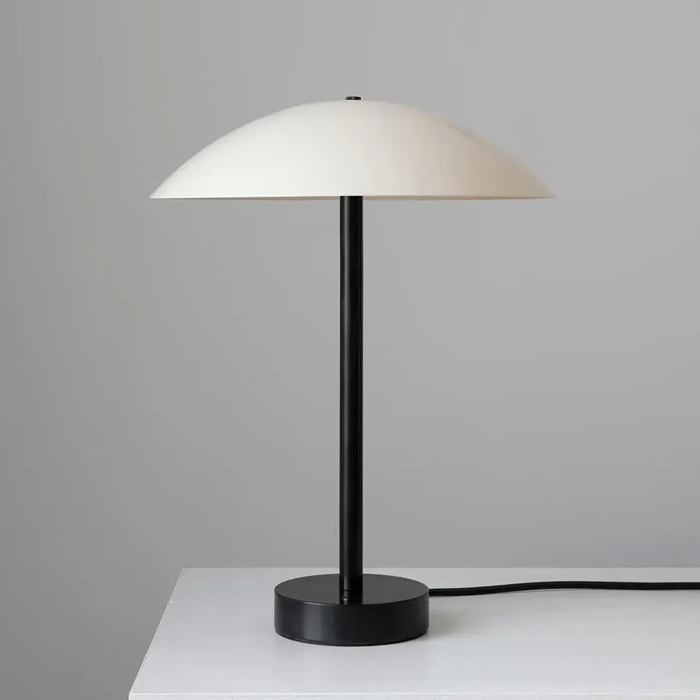 Spherical Table Lamp with Tall Base - Bone image