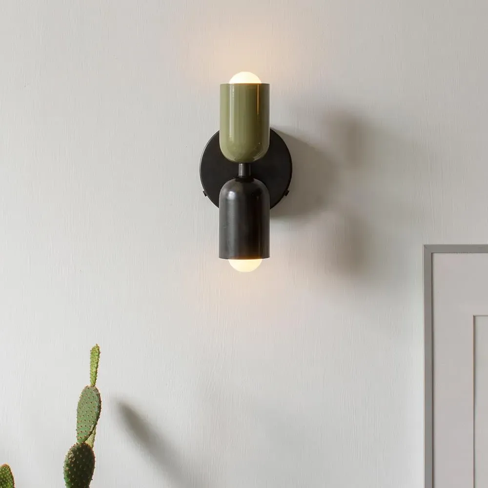 Up Down Wall Sconce - Reed Green