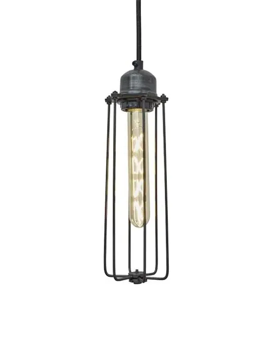 Balloon Cage Pendant Light - Dark Pewter, Metal
